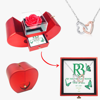 R3 Love you 4 ever Hearts Necklace , the perfect gift.