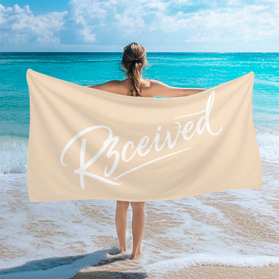 R3ceived signature Beach Towel - S/M/L
