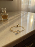R3CEIVED “From R3ceived With Love” Heart Bracelet – White Edition