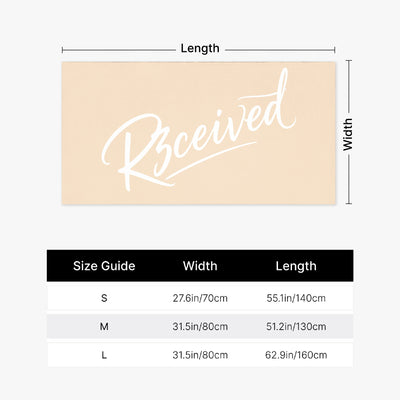 R3ceived signature Beach Towel - S/M/L
