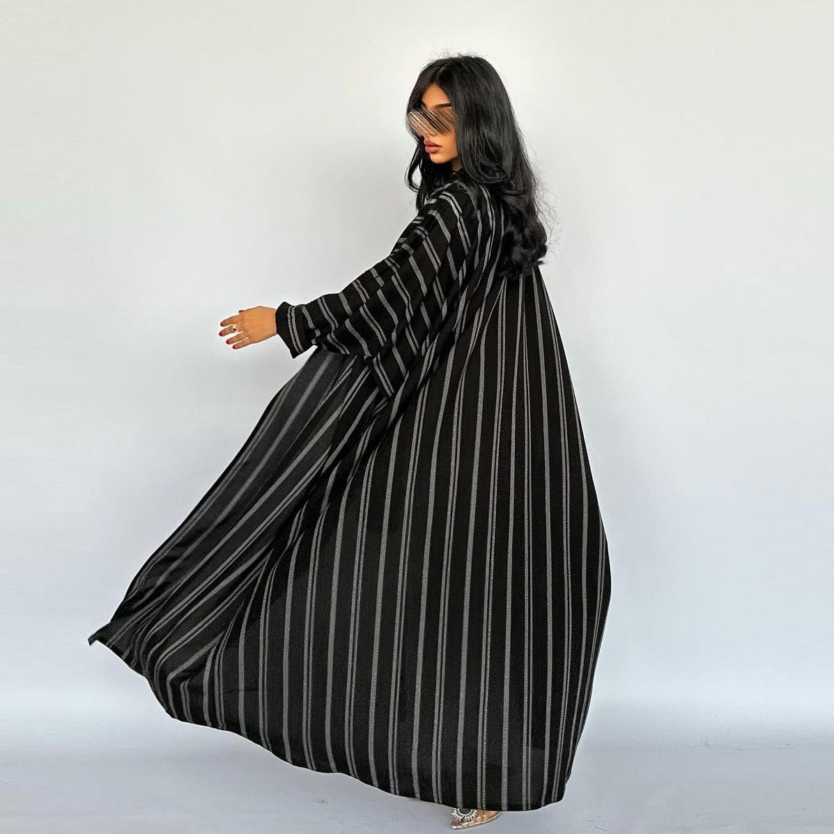 R3 women's cardigan long striped jacket R3ceived - R3ceived