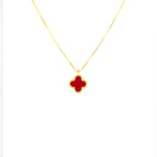 R3CEIVED lucky Clover Necklace – Red Edition