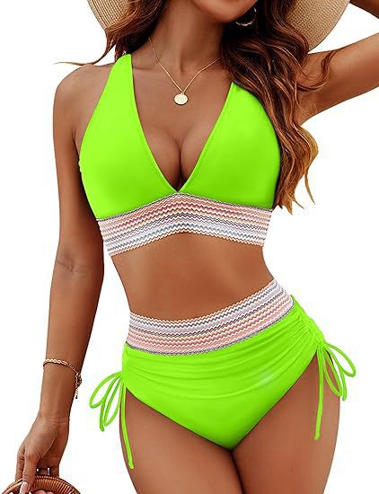 R3 color split sexy bikini R3ceived swimsuit - R3ceived