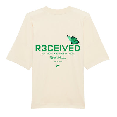 R3ceived Butterfly design Oversized fit