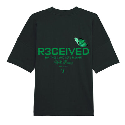 R3ceived Butterfly design Oversized fit