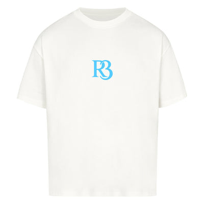 R3ceived Oversized Monogram T Shirt- Sky Blue logo fashion Members club Collection