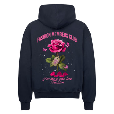 Beauty and the Rose – Pink Rose Edition Zipper Hoodie by R3CEIVED Fashion Members Club edition.