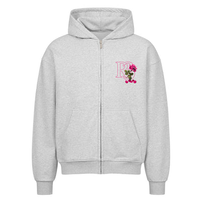 Beauty and the Rose – Pink Rose Edition Zipper Hoodie by R3CEIVED Fashion Members Club edition.