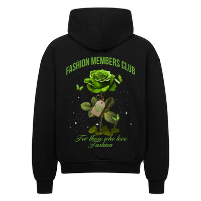 Beauty and the Rose – Green Rose Edition Zipper Hoodie by R3CEIVED 
