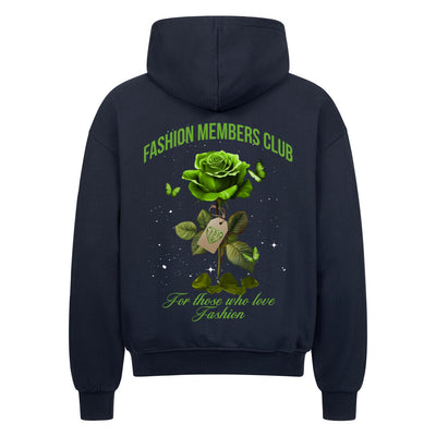 Beauty and the Rose – Green Rose Edition Zipper Hoodie by R3CEIVED 