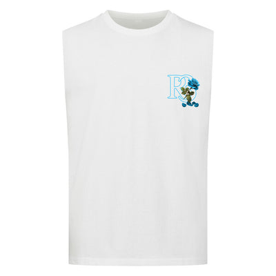 Beauty and the Rose – Sky Blue  white Stardust Edition (Sleeveless Oversized Tee)