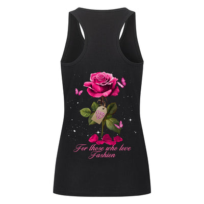 Beauty and the Rose – Pink Rose stardust Edition (Classic Women’s Tank Top)
