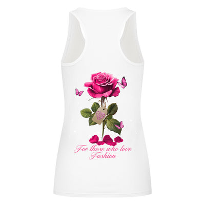 Beauty and the Rose – Pink Rose stardust Edition (Classic Women’s Tank Top)