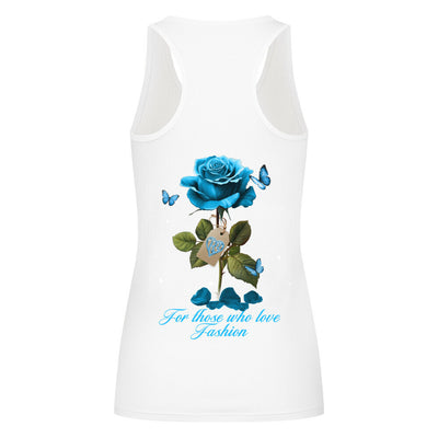 Beauty and the Rose – Sky Blue  Rose stardust Edition (Classic Women’s Tank Top)  (PETA approved vegan)