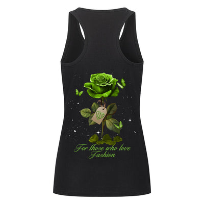 Beauty and the Rose – Green Rose Edition (Classic Women’s Tank Top) (PETA approved vegan)