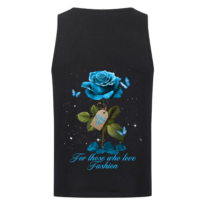 Beauty and the Rose – Sky Blue Rose stardust Edition (Men’s Classic Tank Top)