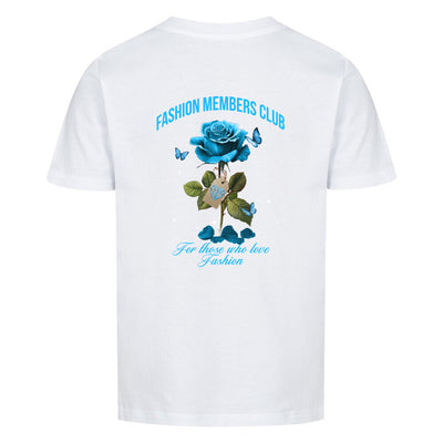 Beauty and the Rose – Sky Blue rose stardust Edition (Jongens Premium Organic T-Shirt)