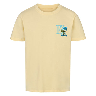 Beauty and the Rose – Sky Blue rose stardust Edition (Jongens Premium Organic T-Shirt)