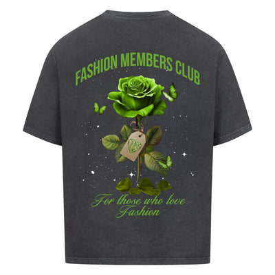 Beauty and the Rose – R3CEIVED Fashion Members Club Edition Green rose white diamond stars