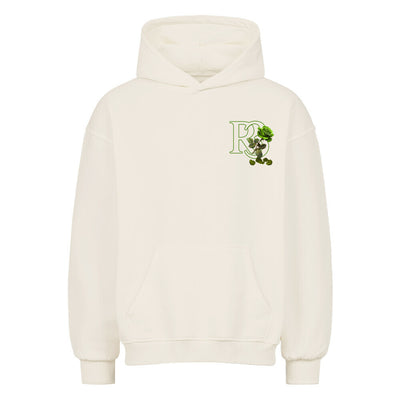 Beauty & the Rose Hoodie – R3CEIVED Green rose White diamons stars edition