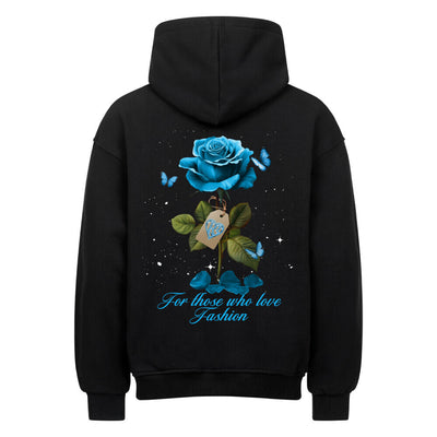Beauty & the Rose Hoodie – R3CEIVED Sky blue white diamonds edition