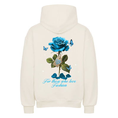 Beauty & the Rose Hoodie – R3CEIVED Sky blue white diamonds edition