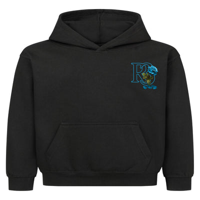 R3CEIVED Kids Hoodie – Beauty & the Rose Blue Night Edition 💙🌹✨