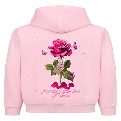 R3CEIVED Kids Hoodie – Beauty & the Rose Blue Night Edition 🌹✨