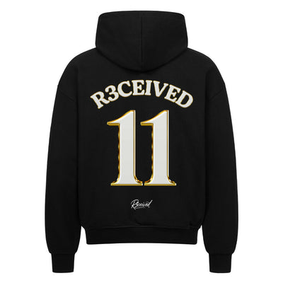 R3CEIVED Oversized Zipper Hoodie – No.11 Edition | Fashion Members Club signature