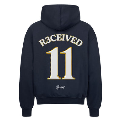 R3CEIVED Oversized Zipper Hoodie – No.11 Edition | Fashion Members Club signature