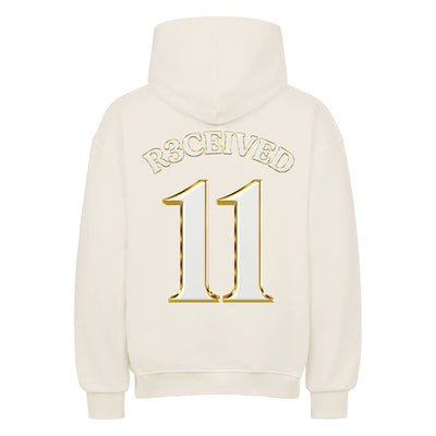 R3CEIVED No.11 Oversized  Yersey  hoodie