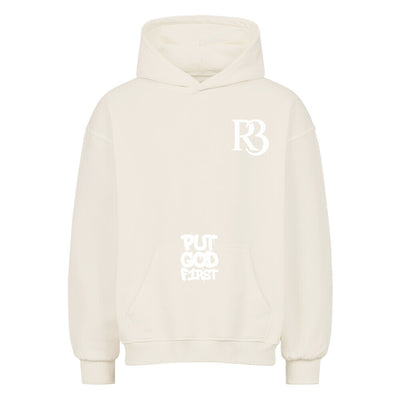PUT GOD FIRST – Oversized Faithwear Signature Hoodie by R3CEIVED ✨ Psalm 37:4