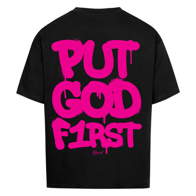 Put God First Oversized Tee – R3CEIVED Faithwear Edition