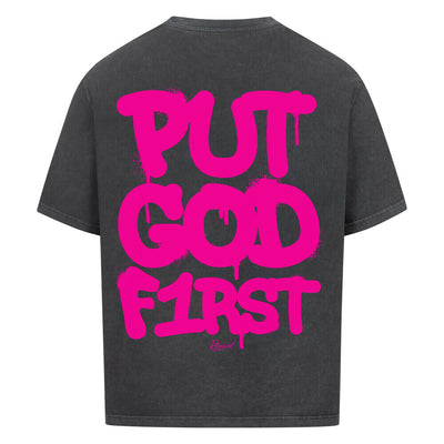 Put God First Oversized Tee – R3CEIVED Faithwear Edition