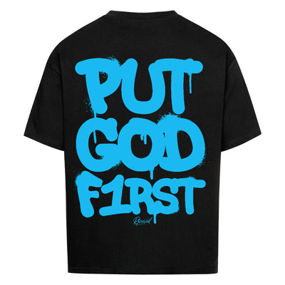 Put God First Oversized Tee – R3CEIVED Faithwear Edition