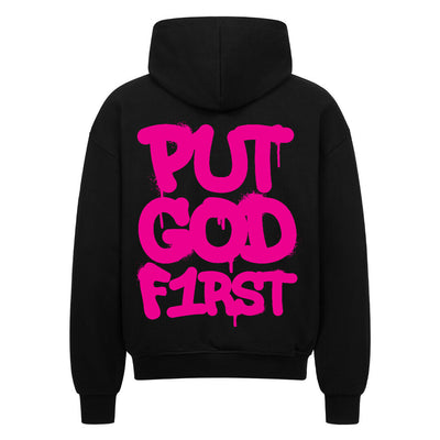Put God First Zipper Hoodie – R3CEIVED Faithwear Edition