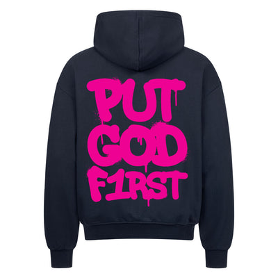 Put God First Zipper Hoodie – R3CEIVED Faithwear Edition