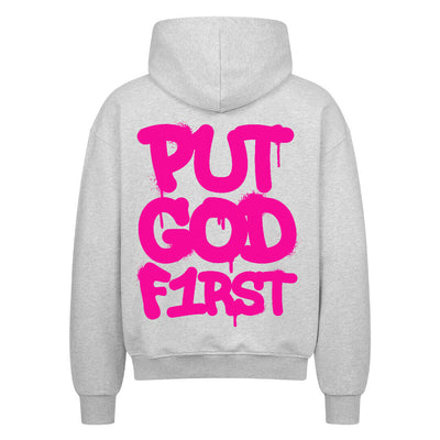 Put God First Zipper Hoodie – R3CEIVED Faithwear Edition