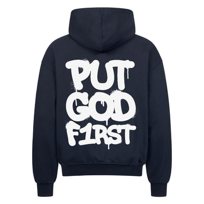 Put God First Zipper Hoodie – R3CEIVED Faithwear signature Edition