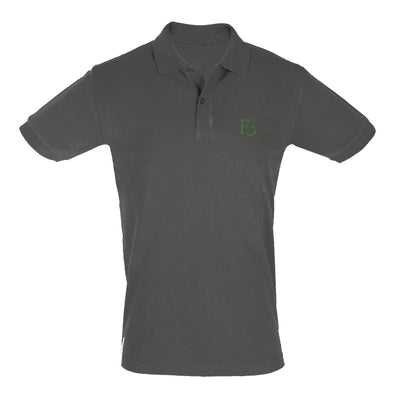 R3ceived Fashion Members Club Polo for Men Stylish Green Logo Design