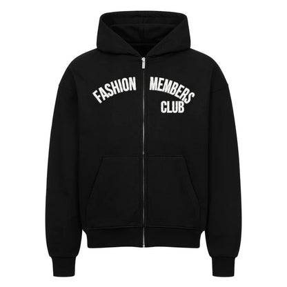 R3CEIVED Fashion Members Club – Silver/White Signature Combo Set (Hoodie, Sweatpants & Cap)