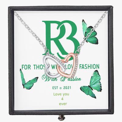 R3 Love you 4 ever Hearts Necklace , the perfect gift.
