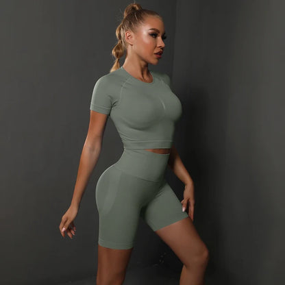 R3ceived, yoga fitness two-piece set - R3ceived