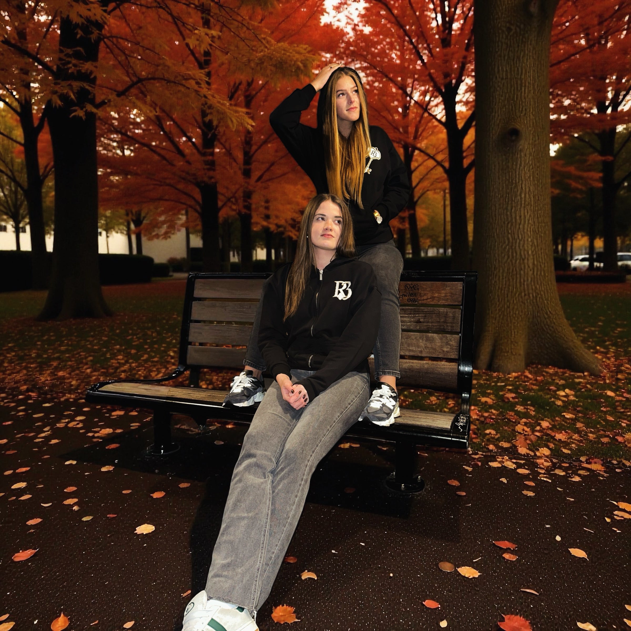 ✨🔑 Key to My Heart – Night Edition zip Hoodie 🌙✨ | R3CEIVED