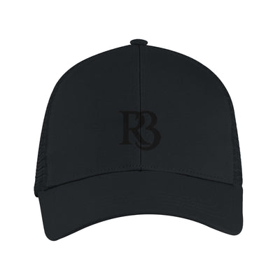Eco-Friendly Black Mesh R3 Cap – Black on Black R3 Hat with Adjustable Fit