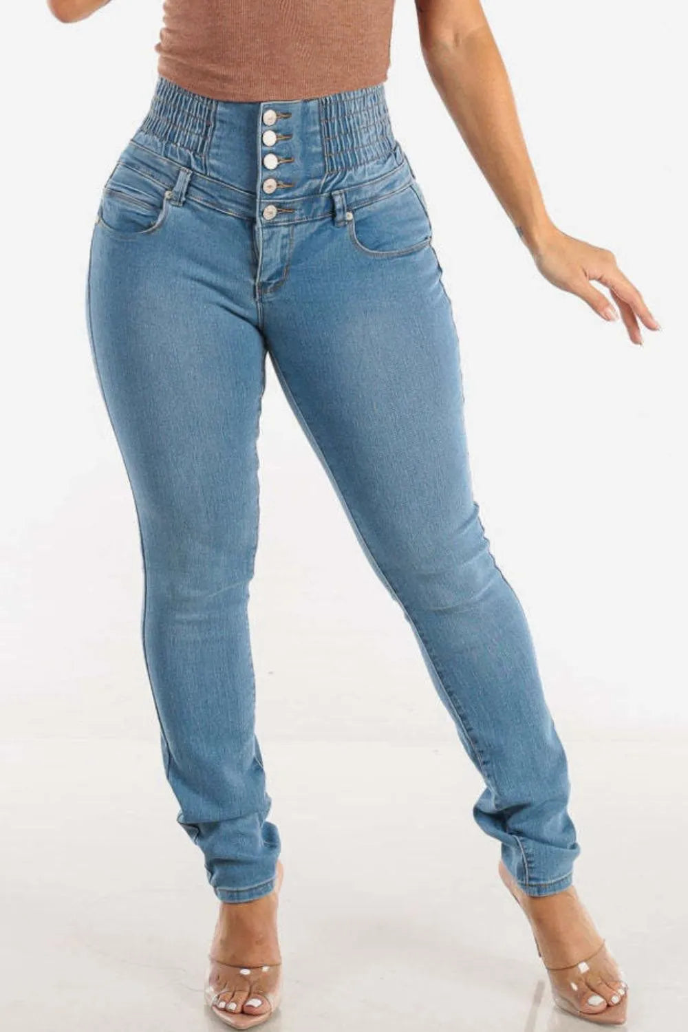Boss Buttoned Skinny Jeans by R3CEIVED