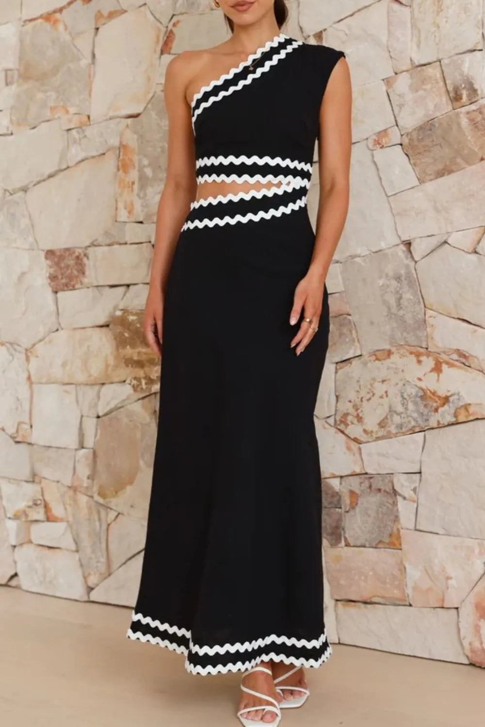 R3CEIVED Shoulder Dress two piece set - R3ceived