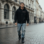 L’Atelier R3CEIVED Paris Oversized Zipper Hoodie Roségoud