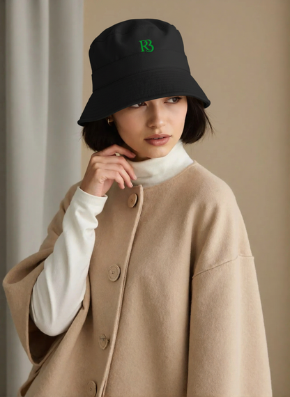 R3 Bucket Hat - Noir Edition (Green Logo)