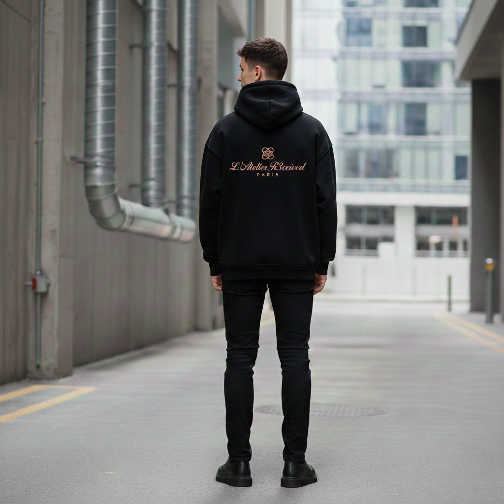 L'Atelier R3CEIVED Parijse collectie Oversized Hoodie